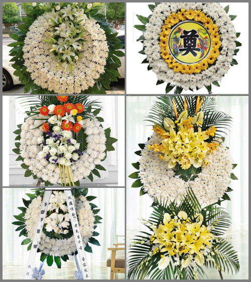 广东梅州市五华县长布镇石础村花圈速递